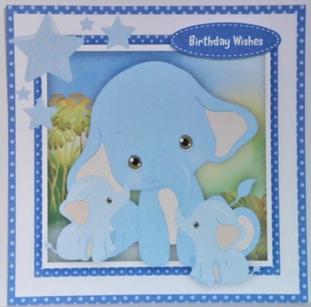Lovely Ellie and her Babies  by Hazel Underwood