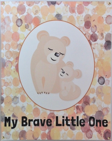 Mother and Baby Lion Card Topper by Hazel Underwood