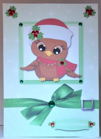 Happy Owlidays - Red/Green by Hazel Underwood