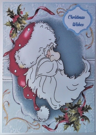 Hhalf Moon Santa by Hazel Underwood