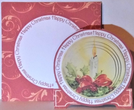Single Candle 3D Circle Card with Toppers & Envelope Mini Kit by Hazel Underwood