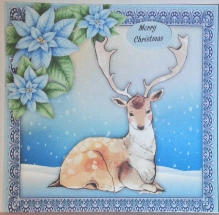 Gorgeous Reindeer 8x8 by Hazel Underwood