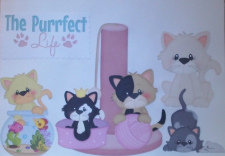 A Cats Life Digital Clip Art Set by Hazel Underwood