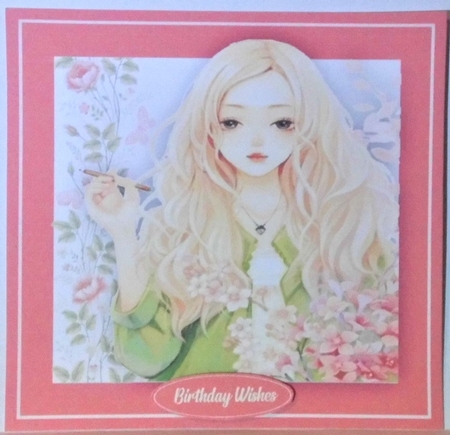 Girl in the Flowers  by Hazel Underwood