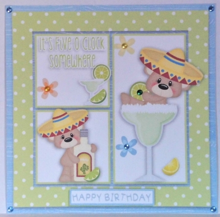 MARGARITA TIME 7x7 by Hazel Underwood