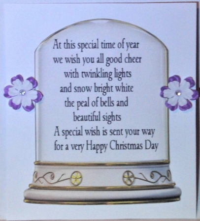 Cute baby deer with mum in snow globe with tree 8x8 Mini Kit (purple) by Hazel Underwood