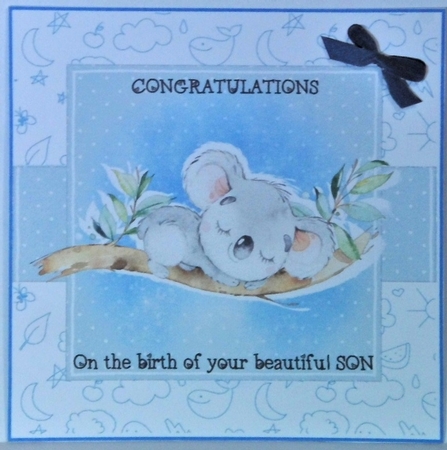 Congratulations -  baby boy by Hazel Underwood