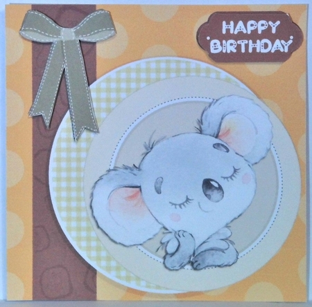 Happy birthday - cute koala by Hazel Underwood