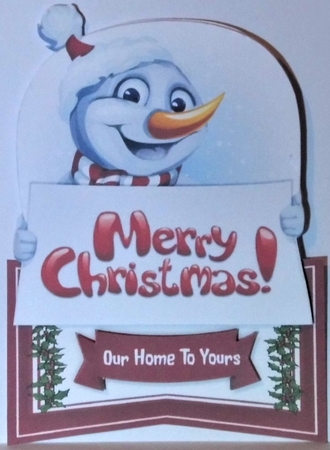 Over The Edge , Happy Snowman  by Hazel Underwood