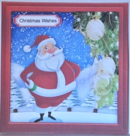 Santas Christmas Bauble by Hazel Underwood