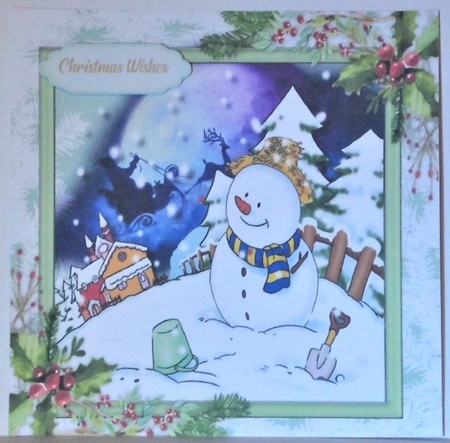 Snowman On The Hill by Hazel Underwood