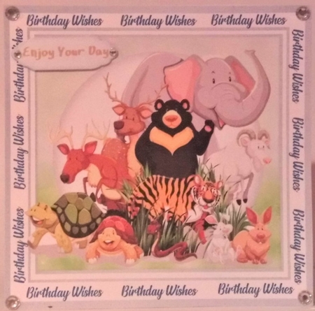 Birthday Zoo Friends  2 by Hazel Underwood