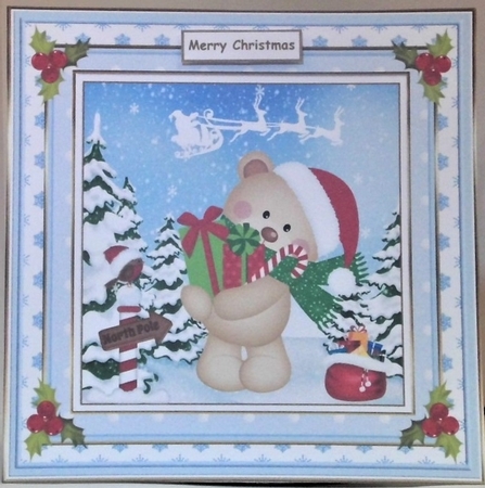 Christmas Bear Topper 5 by Hazel Underwood