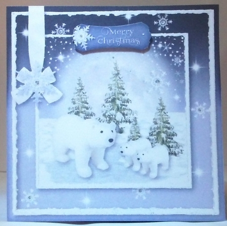 North Pole 1 5x5 Quick Card by Hazel Underwood