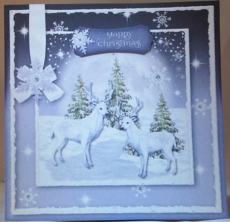 North Pole 2 7x7 Quick Card  by Hazel Underwood