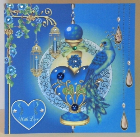 Bird of Paradise 7x7 Quick card by Hazel Underwood