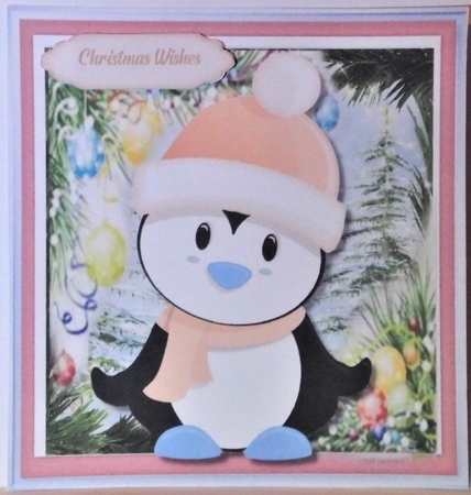 Penguin in his Pink Hat  by Hazel Underwood
