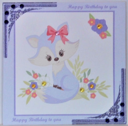 Fox in Flowers by Hazel Underwood