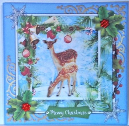Seasonal Stags 2 by Hazel Underwood