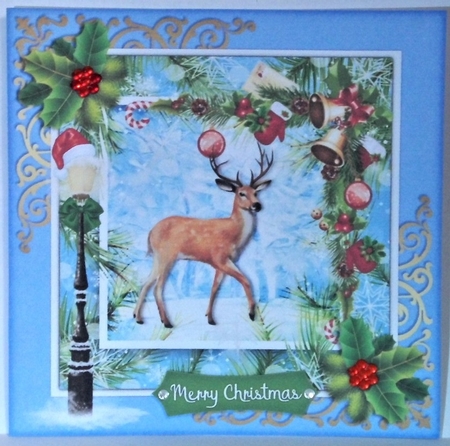 Seasonal Stags 4 by Hazel Underwood