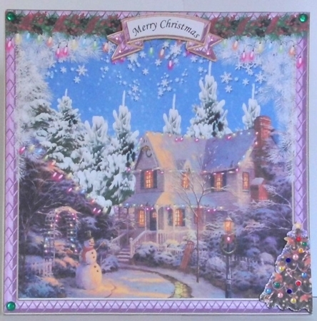 RAINBOW CHRISTMAS COTTAGE by Hazel Underwood