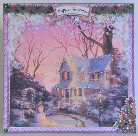RAINBOW CHRISTMAS COTTAGE 3 by Hazel Underwood