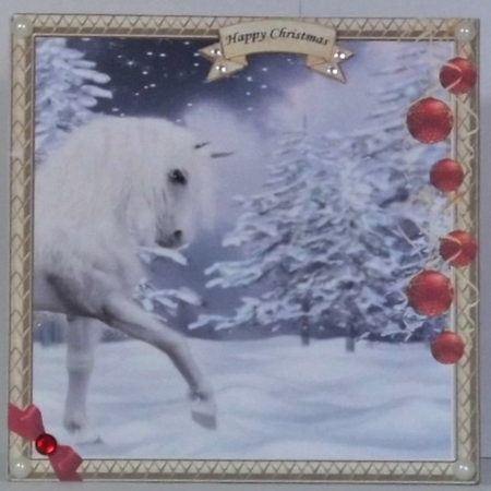 CUTSIE CHRISTMAS HORSE by Hazel Underwood