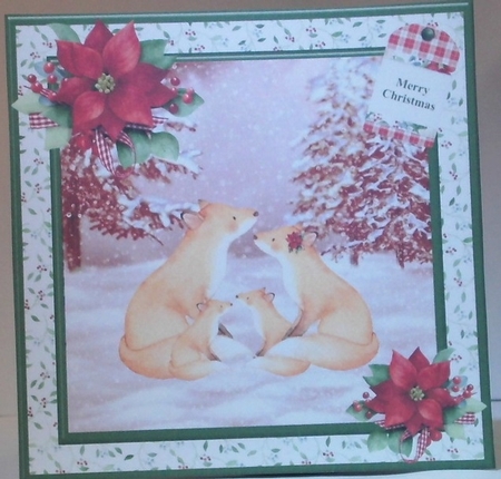 Christmas woodland animals bumper kit - Decoupage & Inserts by Hazel Underwood