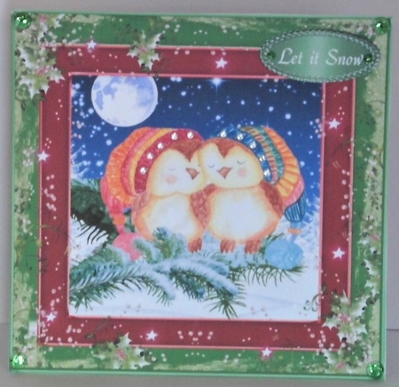 Sleeping Christmas Owls by Hazel Underwood