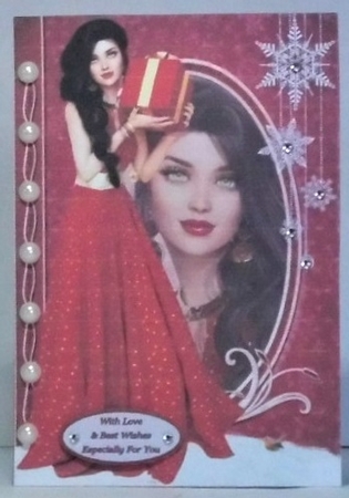 Christmas Beauty Fashion Reflection by Hazel Underwood