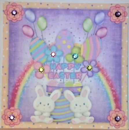8x8 Cute Easter Bunnie by Hazel Underwood