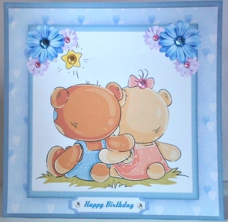 Star Gazing Bears  Bear by Hazel Underwood