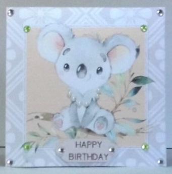 Cute Koala Card by Hazel Underwood