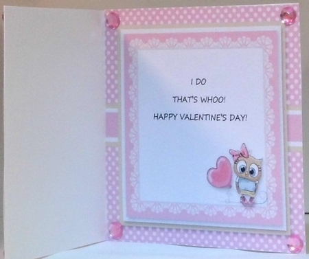 Whoo Loves You - Valentine Topper Plus Insert by Hazel Underwood