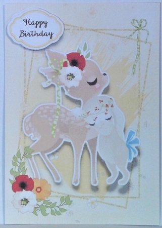 Mothers day - cute deer by Hazel Underwood