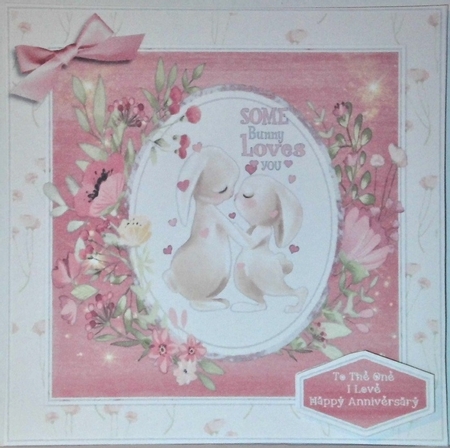 Some bunny loves you - Anniversary card by Hazel Underwood