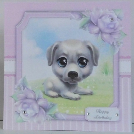 Gorgeous White Dog 8x8 by Hazel Underwood