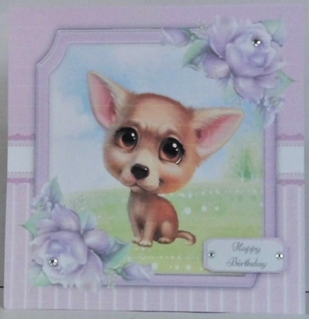 Gorgeous Little Brown Dog 8x8 by Hazel Underwood