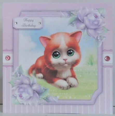 Gorgeous Ginger Cat 8x8 by Hazel Underwood