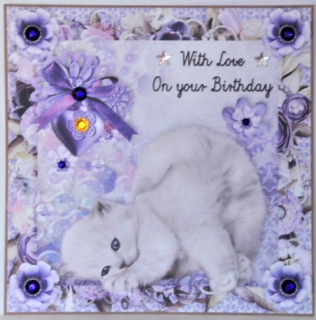 With love kitty Birthday  by Hazel Underwood
