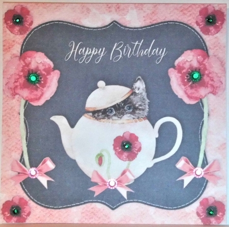 TeaCup Cutie Kitty  by Hazel Underwood