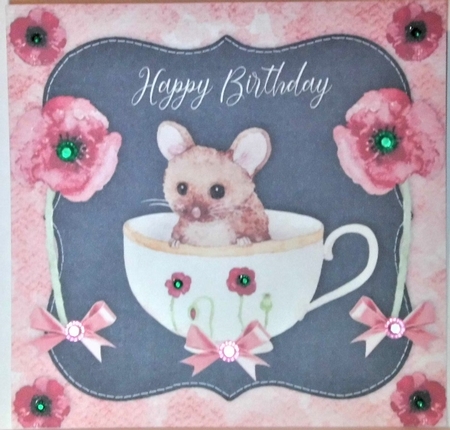 TeaCup Cutie Mouse by Hazel Underwood