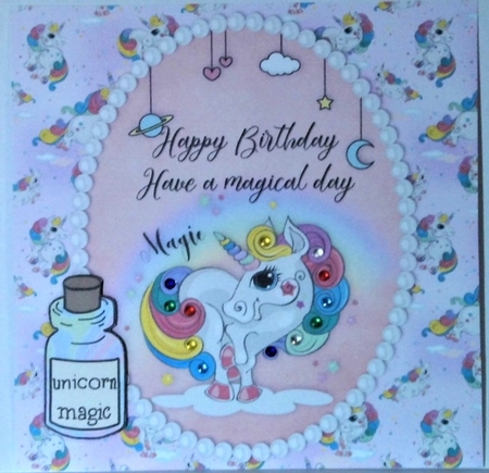 8x8 Magical Unicorn by Hazel Underwood