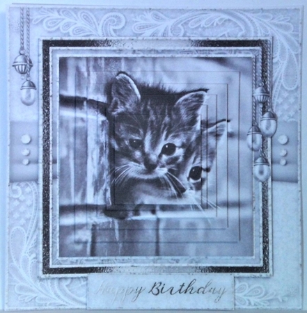 Happy Birthday thank you with love pyramid mini kit by Hazel Underwood