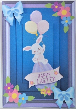 Bunny Balloons 1 by Hazel Underwood