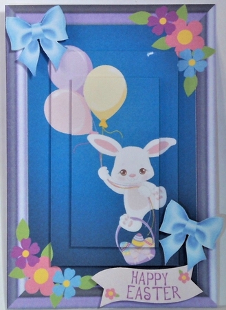 Bunny Balloons 3 by Hazel Underwood