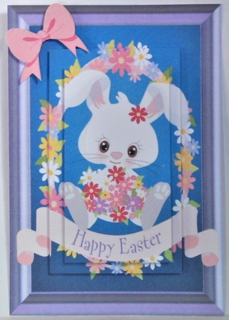 Floral Easter Bunny 2 by Hazel Underwood