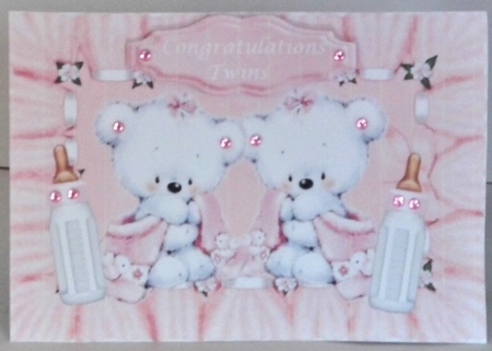 Four lovely white teddy bears for boys/girls (TWINS) Mini kit by Hazel Underwood