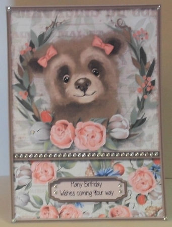 In the Woods Creatures Series - Card Topper - Bear by Hazel Underwood