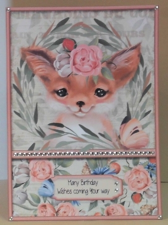 In the Woods Creatures Series - Card Topper - Fox by Hazel Underwood